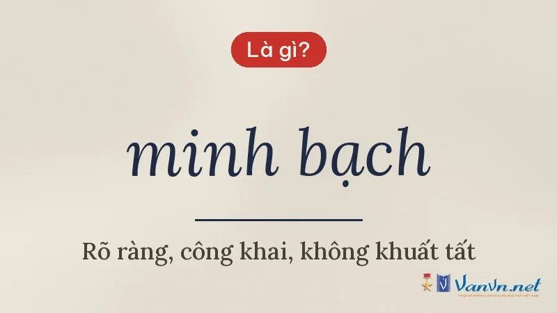 minh bạch là gì