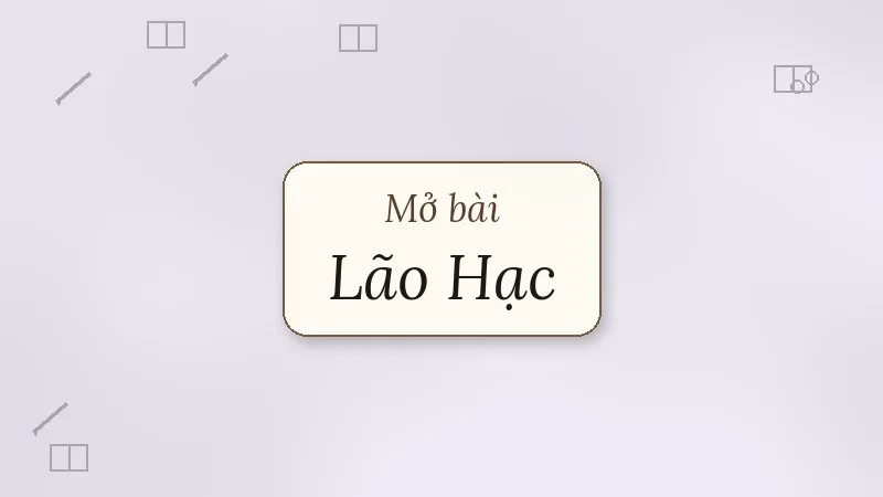mở bài lão hạc