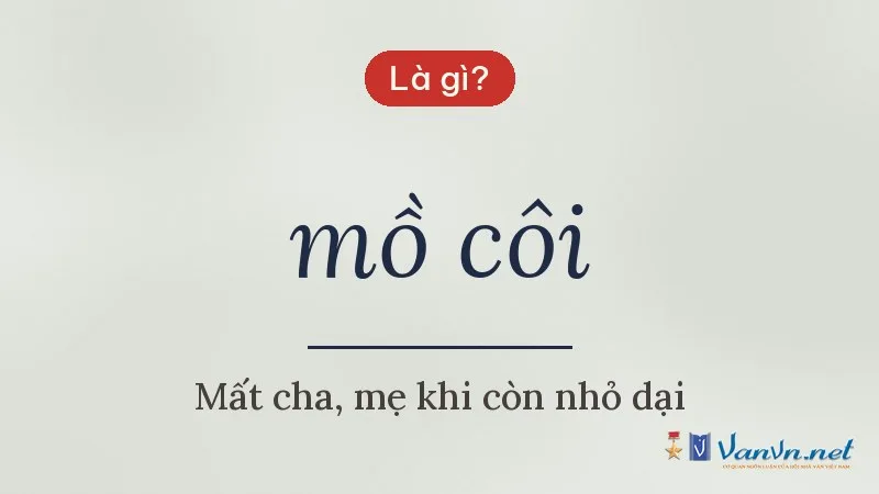 mồ côi là gì