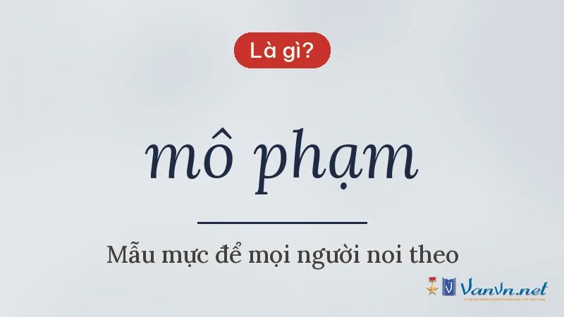 mô phạm là gì
