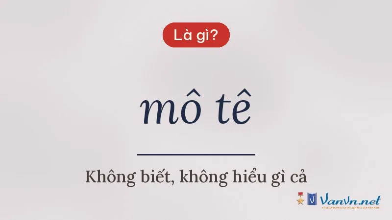 mô tê là gì