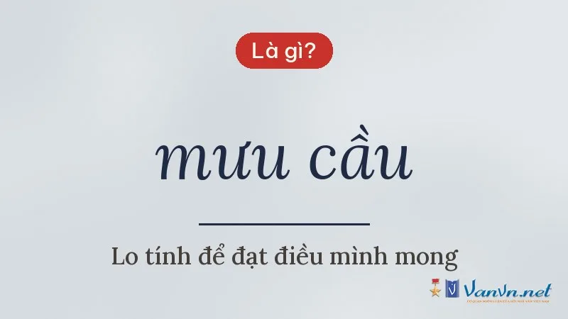mưu cầu là gì