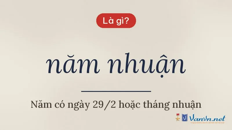 năm nhuận là gì