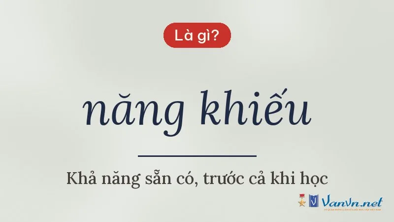 năng khiếu là gì