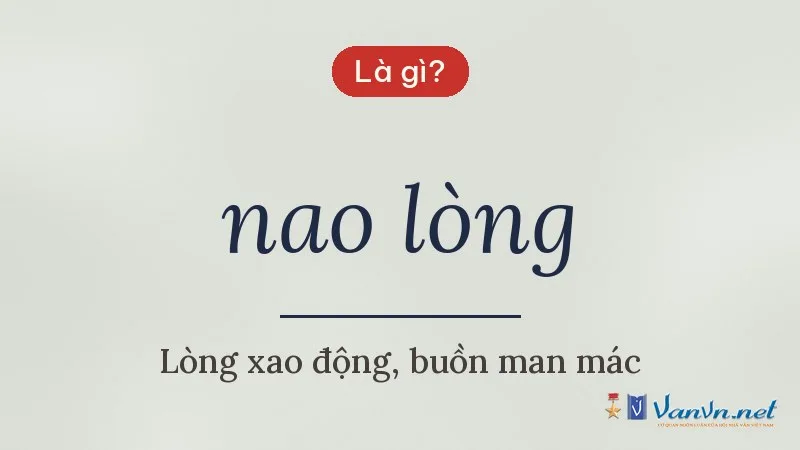 nao lòng là gì
