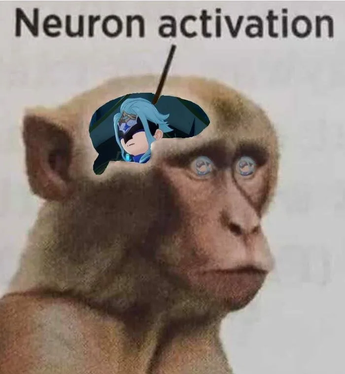 neuron activation meme monkey