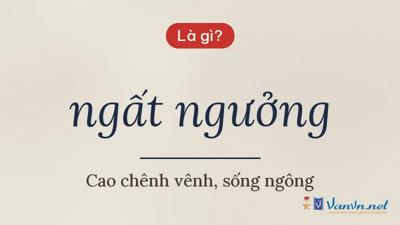 ngất ngưởng là gì