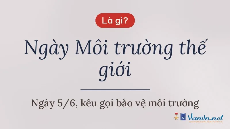 Ngày Môi trường thế giới là gì