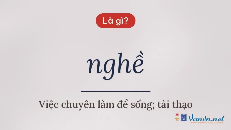 nghề là gì