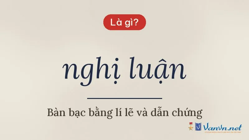 nghị luận là gì