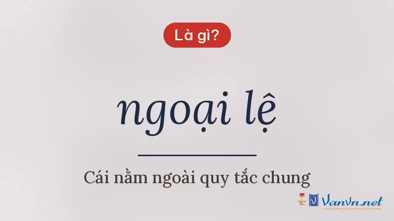 ngoại lệ là gì