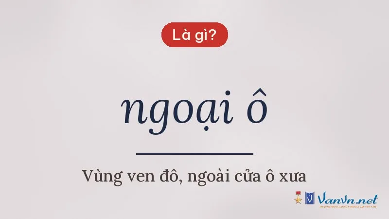 ngoại ô là gì