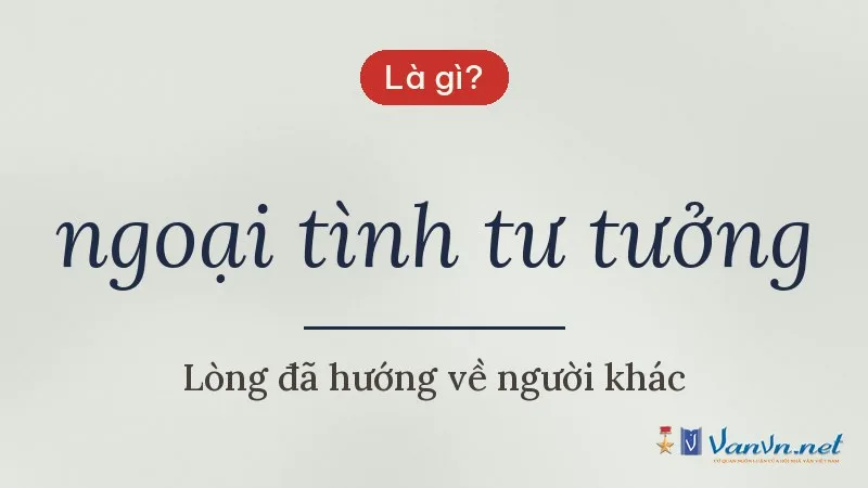 ngoại tình tư tưởng là gì