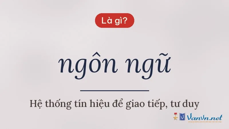 ngôn ngữ là gì