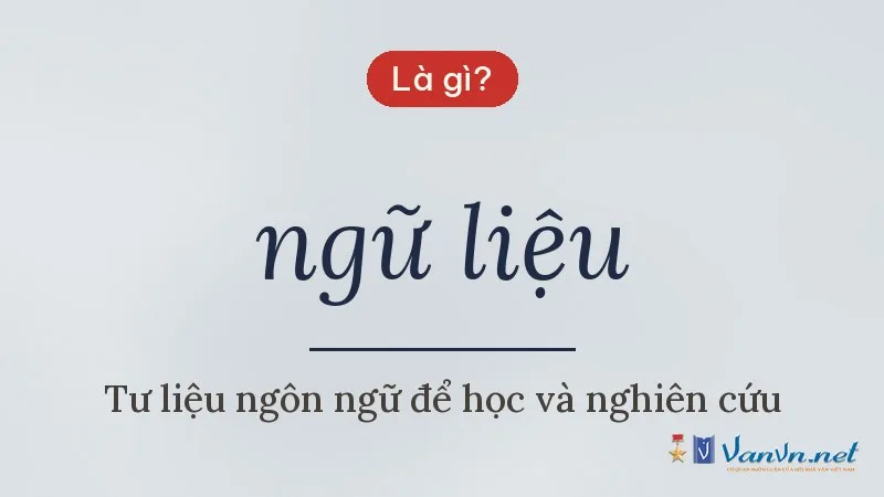 ngữ liệu là gì