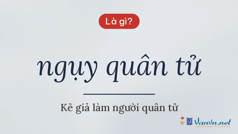 ngụy quân tử là gì