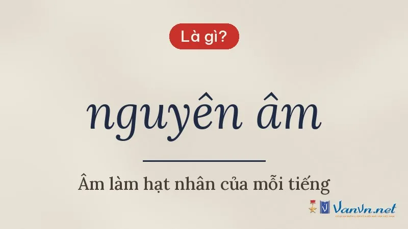 nguyên âm là gì