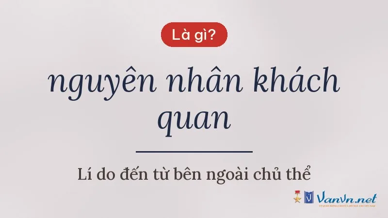 nguyên nhân khách quan là gì