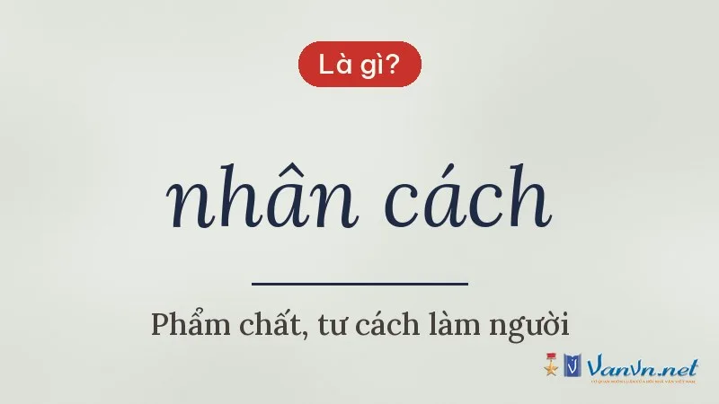 nhân cách là gì