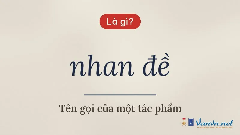nhan đề là gì