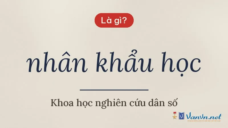nhân khẩu học là gì