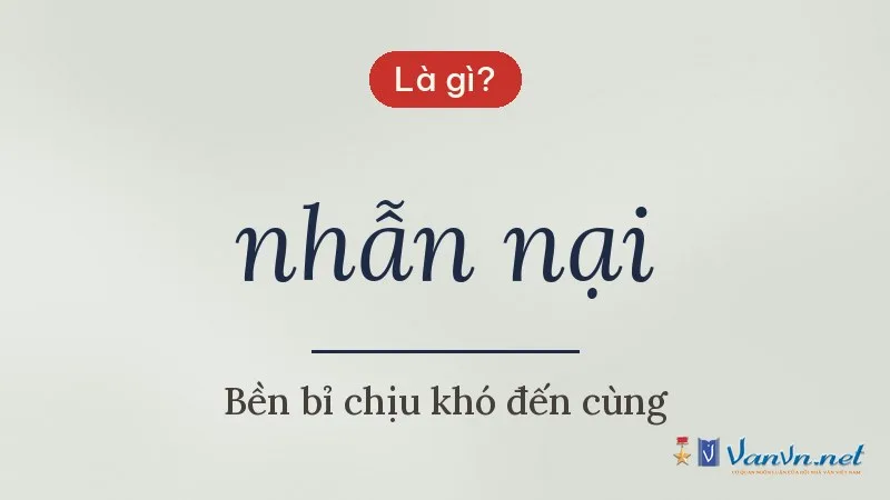 nhẫn nại là gì