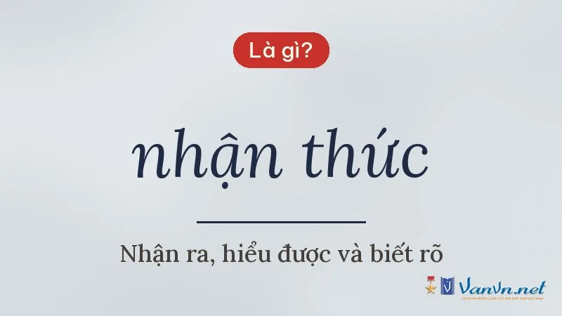 nhận thức là gì
