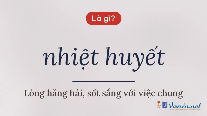 nhiệt huyết là gì