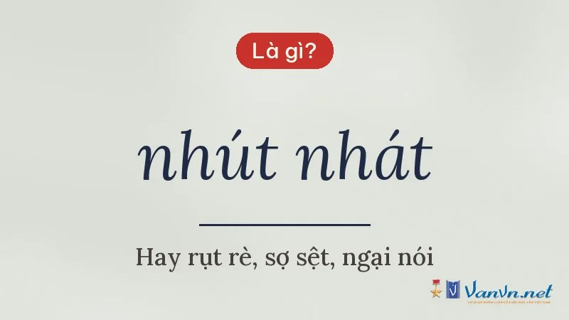 nhút nhát là gì