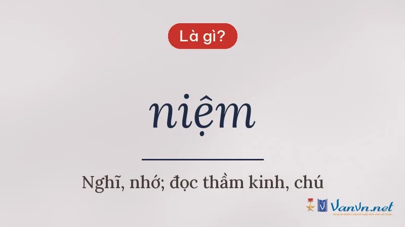 niệm là gì