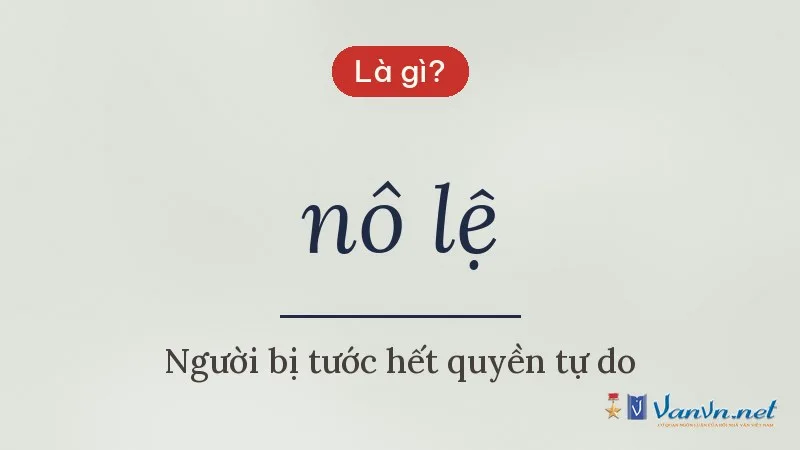 nô lệ là gì
