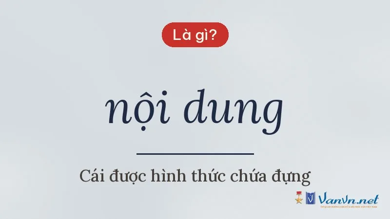 nội dung là gì