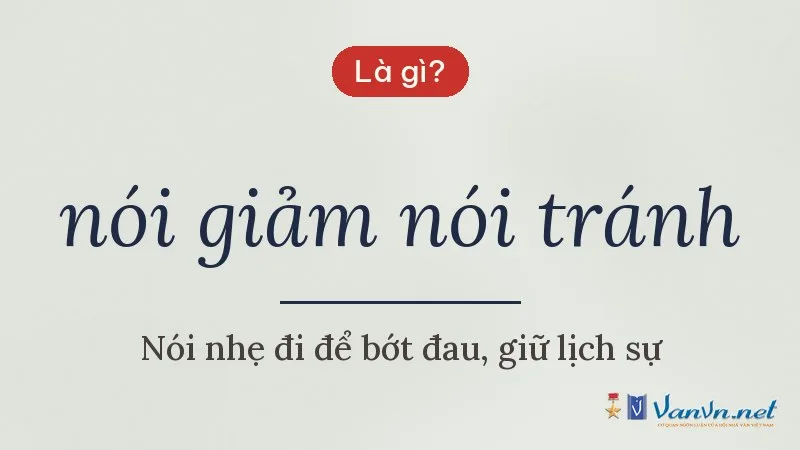 nói giảm nói tránh là gì