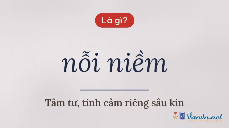 nỗi niềm là gì
