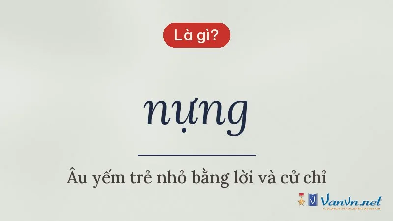 nựng là gì