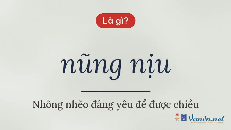 nũng nịu là gì