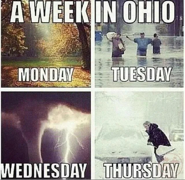 ohio meme thời tiết