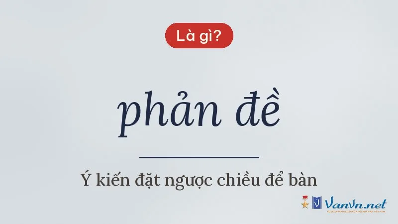 phản đề là gì