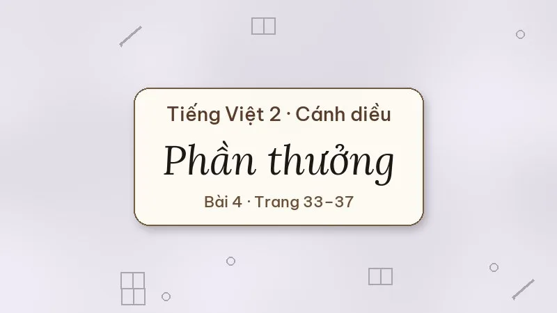 phần thưởng lớp 2 cánh diều