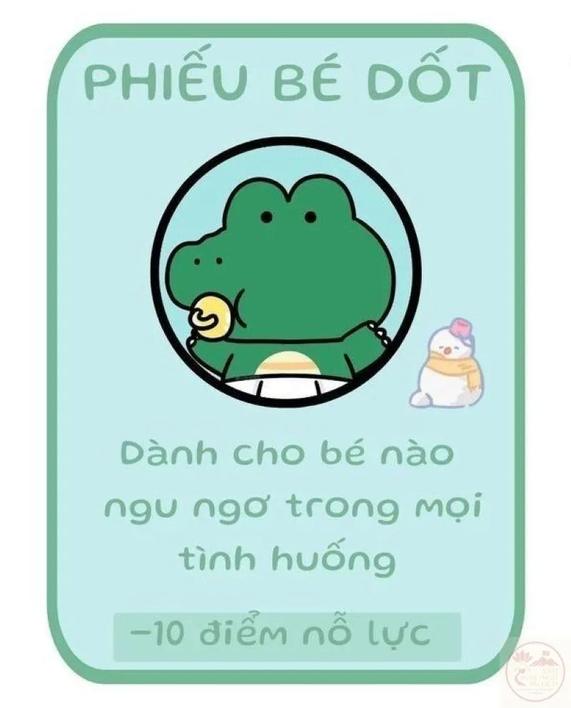 meme phiếu bé hư