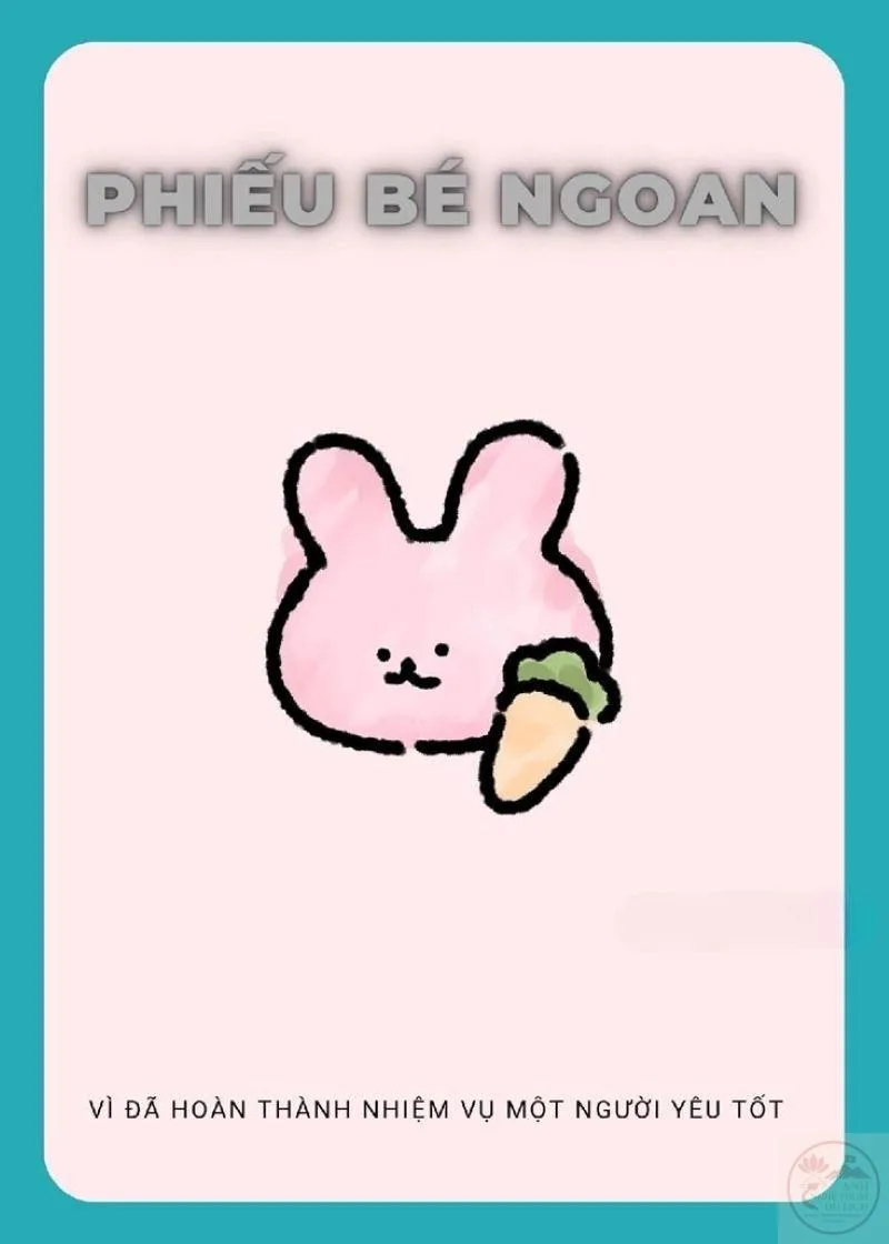 ảnh phiếu bé ngoan