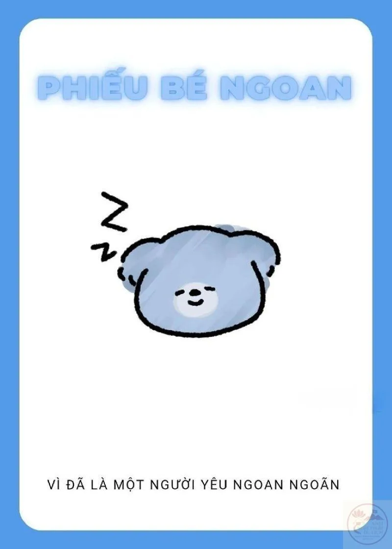 ảnh phiếu bé ngoan