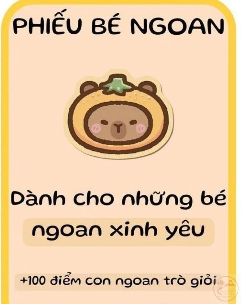 ảnh phiếu bé ngoan