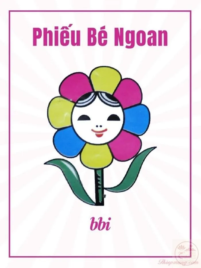 ảnh phiếu bé ngoan