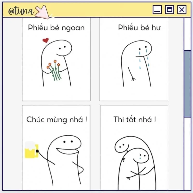 meme phiếu bé hư