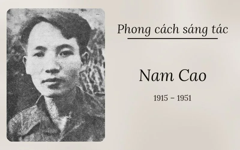 Phong cách sáng tác của Nam Cao