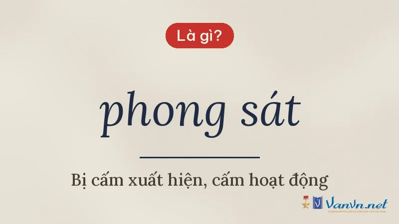 phong sát là gì