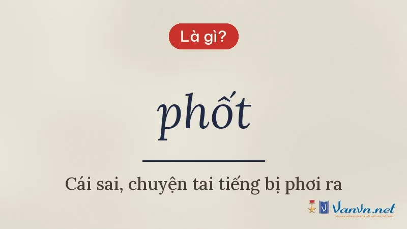 phốt là gì