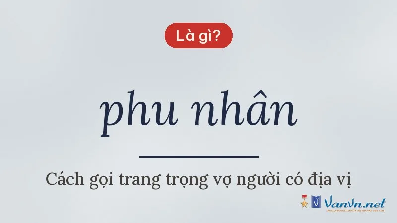 phu nhân là gì
