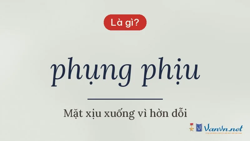 phụng phịu là gì